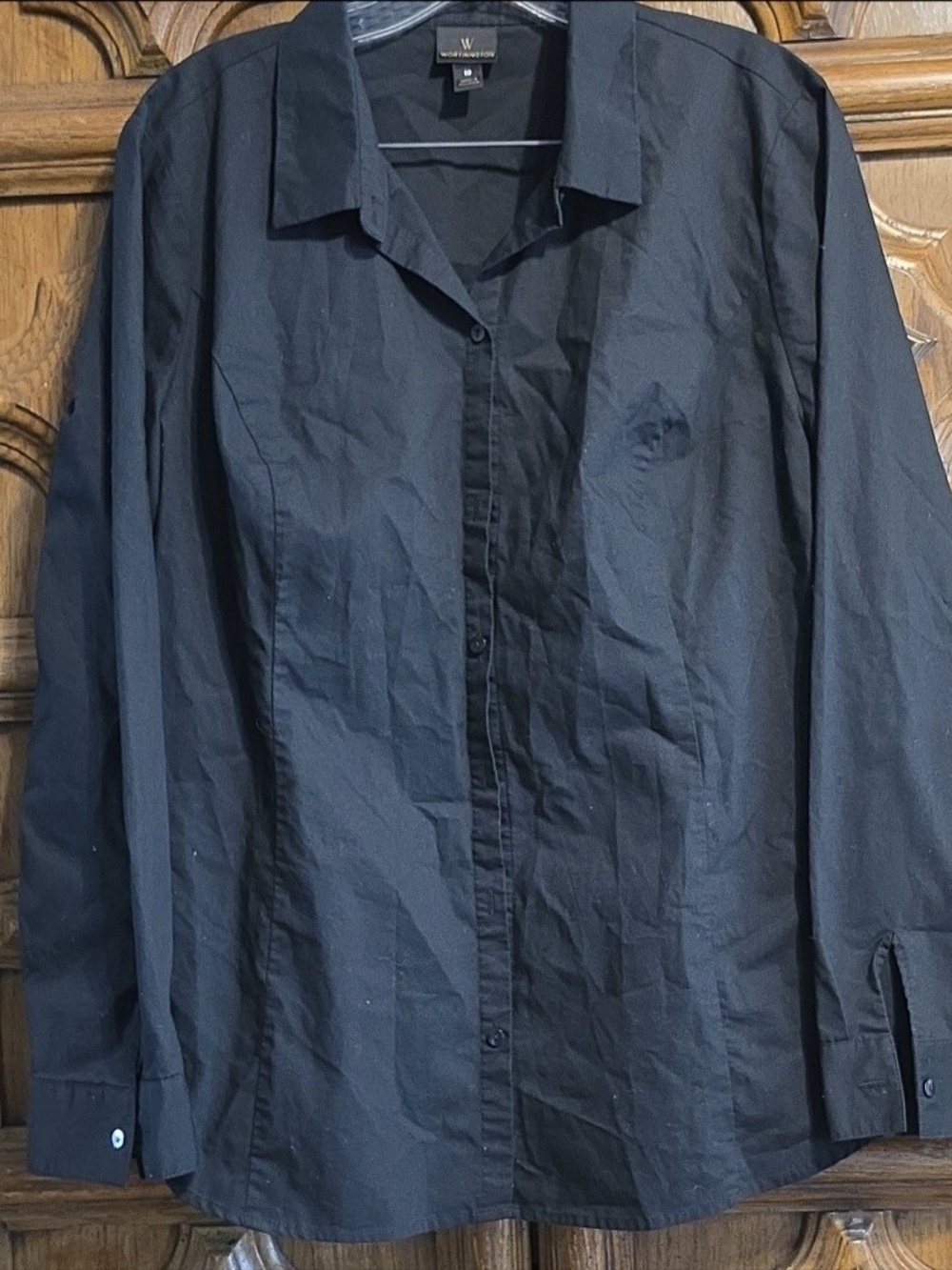 Worthington Black Women's Button-Down Shirt